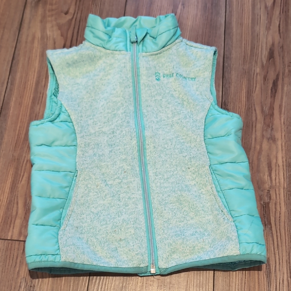 Free Country Kids Turquoise Puffer Vest